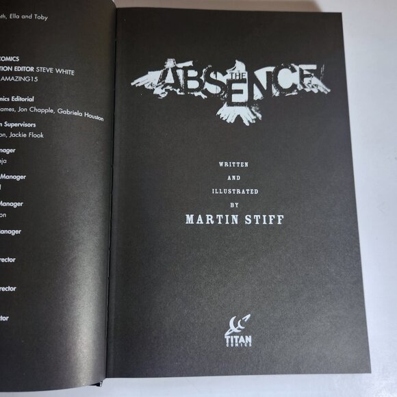 The Absence Graphic Novel Martin Stiff Hardcover 1st Edition 2014 Comic - Picture 12 of 16